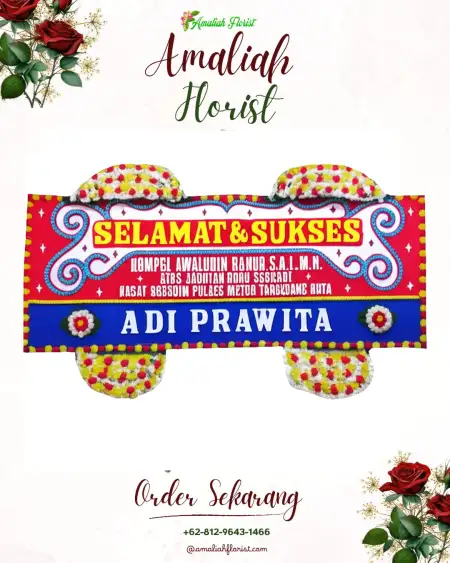Papan Bunga Ucapan Selamat Tridadi